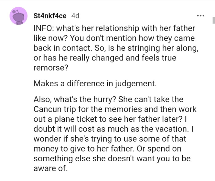 Making a difference in the judgment