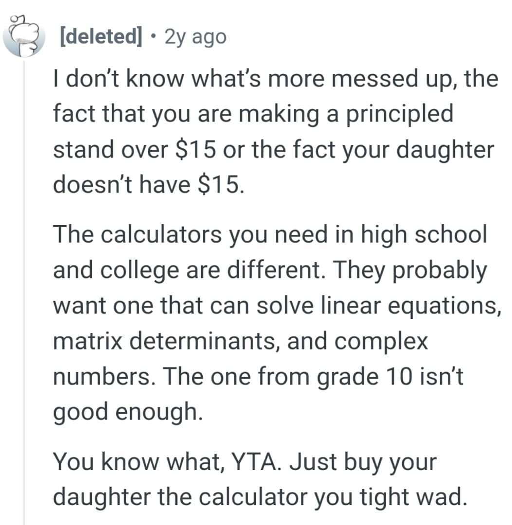 Here are a bunch of comments from other Redditors regarding OP's story