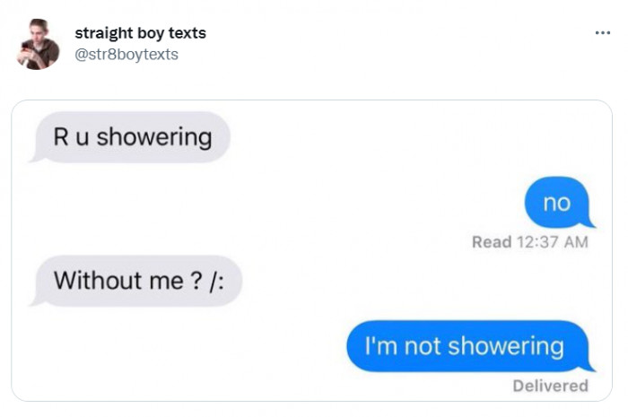 6. I'd bet money that he sent that to multiple people with the response ready to go