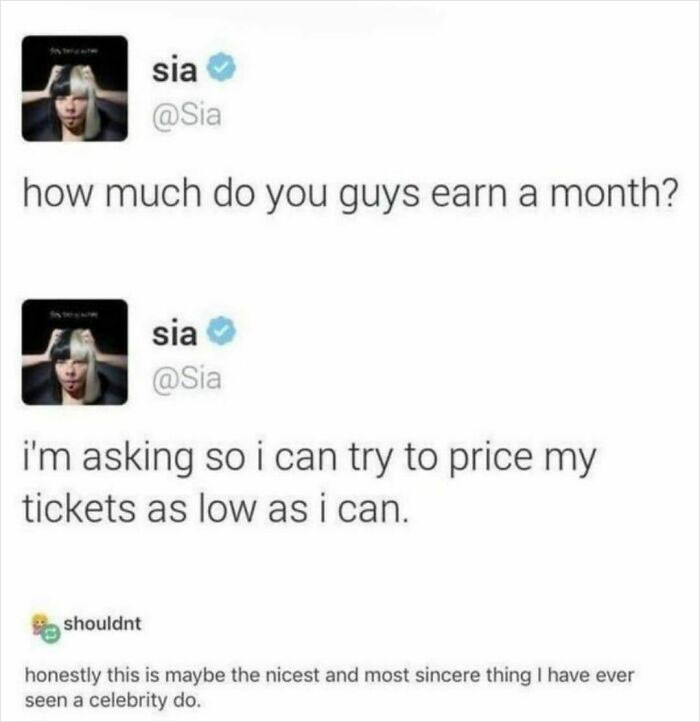 28. The nicest and most sincere thing a celebrity has done