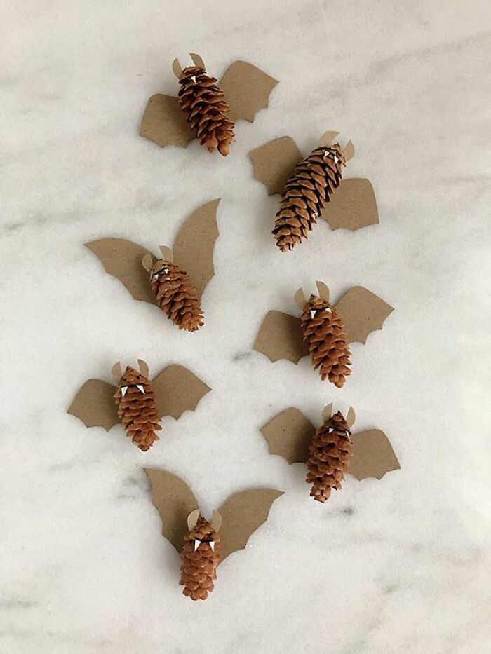 Blind mice made of pine cones