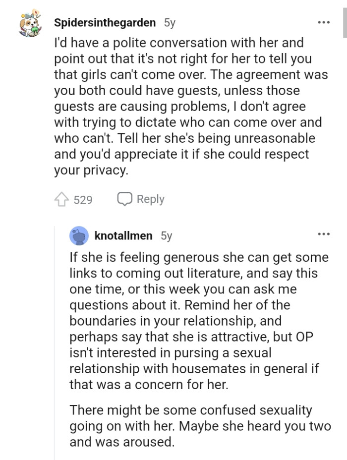 This Redditor says the roommate is just being unreasonable