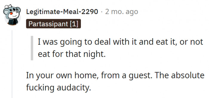 16. Her audacity was completely out of place