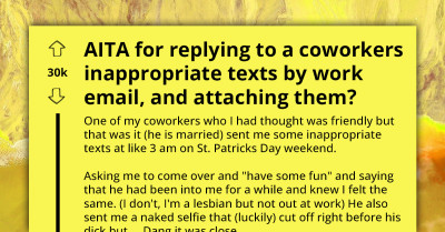 Workplace Creep’s Pervy Antics Backfire As Cunning Redditor Hashes Out His Inappropriate Texts By Work Email