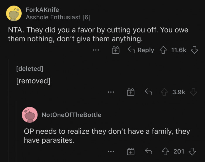 Here's how Reddit users reacted to u/Pale_Arachnid's story: