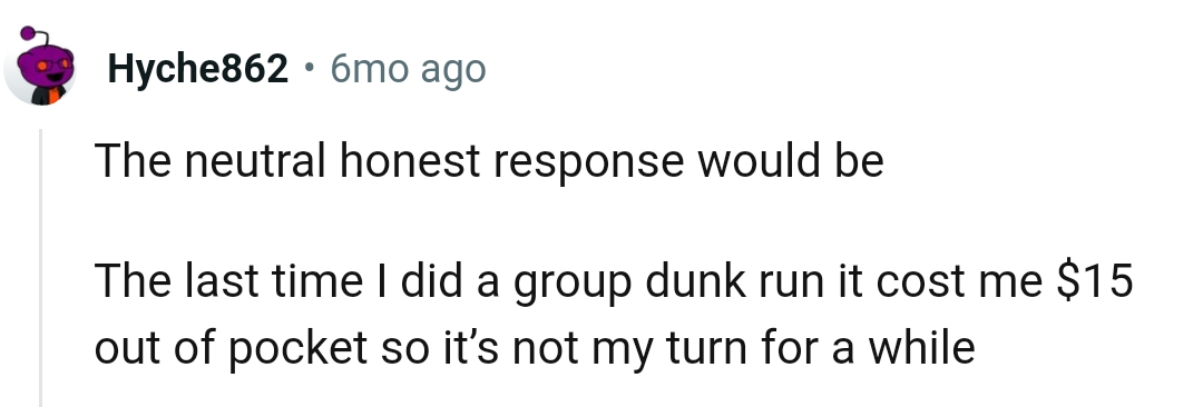 Not my turn for a while