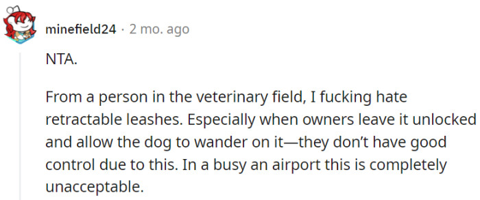 Retractable Leashes on the Loose Are a 'Retractable Disaster' Waiting to Happen, Especially in a Busy Airport.