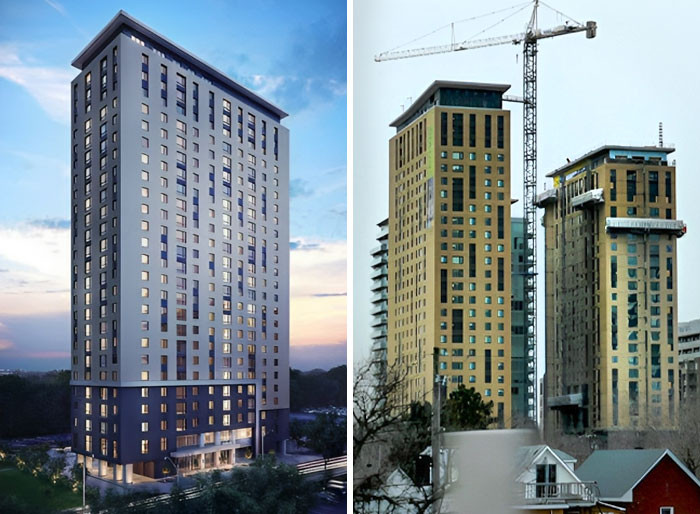 "Funny How Buildings Just Change Color"