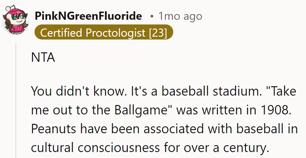 The bottom line? OP didn't know!