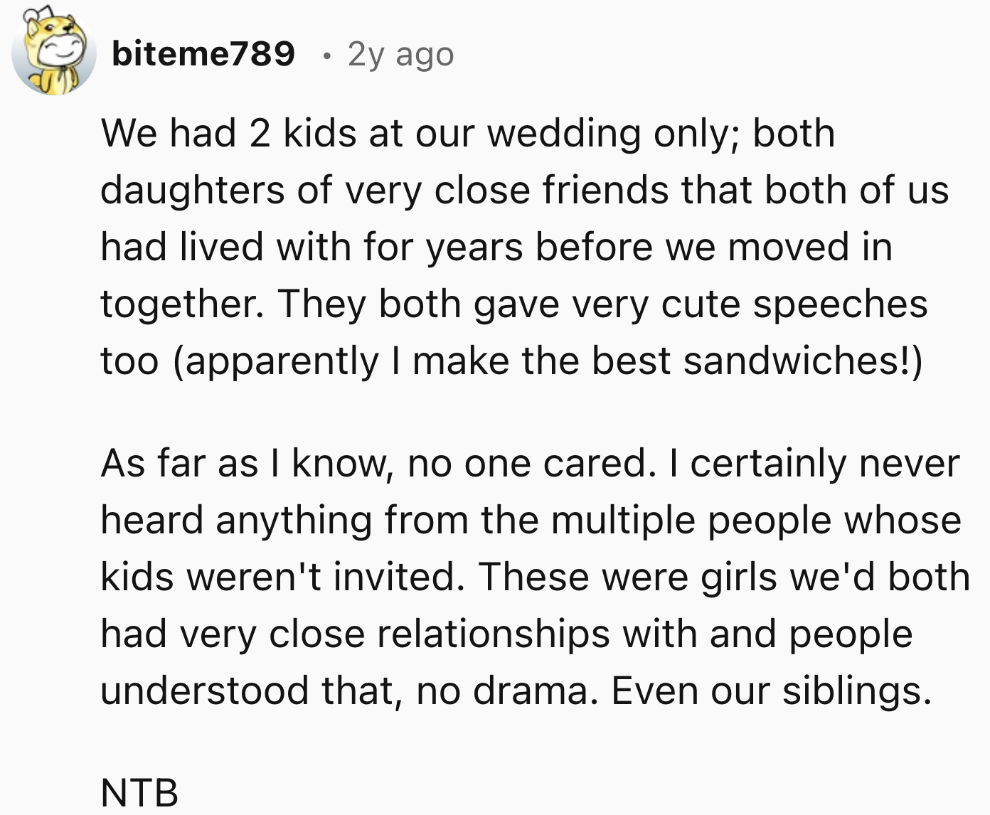 People Can Understand Why Their Kids Aren't Invited