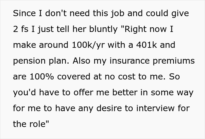 OP (and most of us, really) hated being asked this, so she seized the opportunity to ask for an amount she knew the company wouldn't give her.