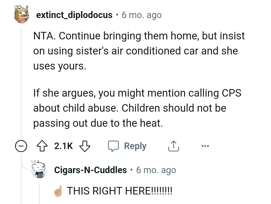 Let's head into the comments section and find out what other Redditors had to chirp into the story