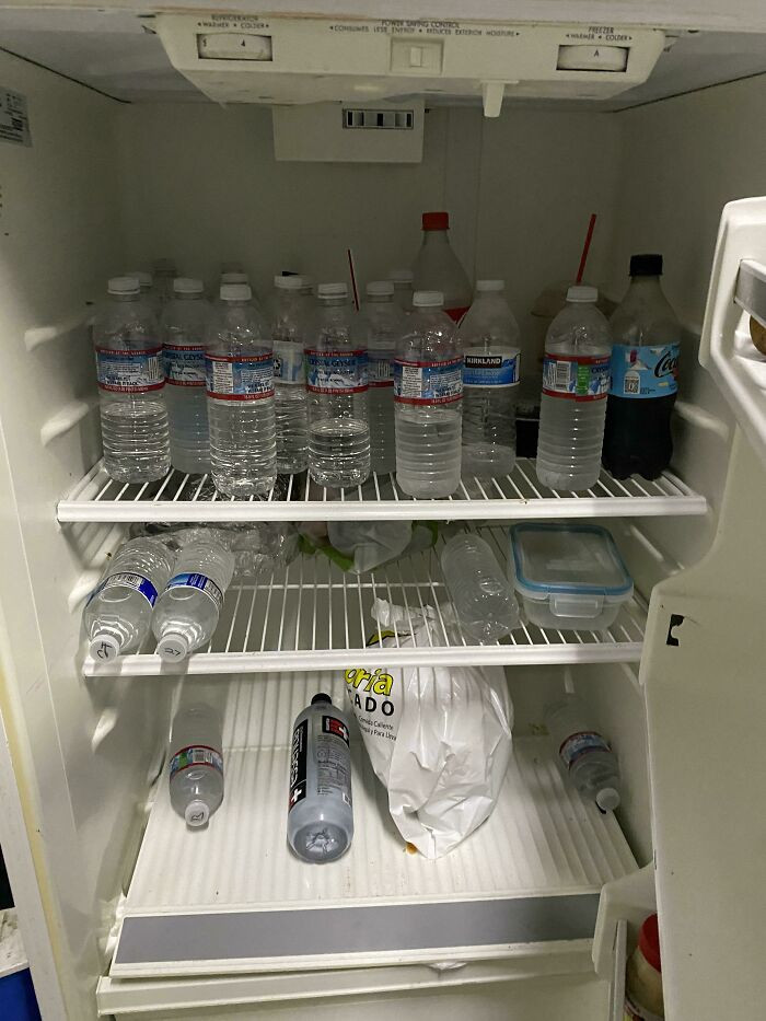 30. My colleagues open a water bottle and simply place it in the refrigerator without marking it. This leads to a significant amount of water being wasted.