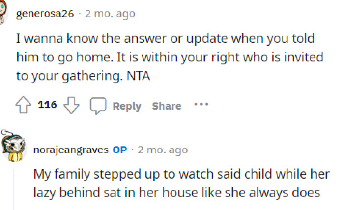 OP provided a bit of an update here, explaining that they just let the kid stay, and their family helped to care for him.