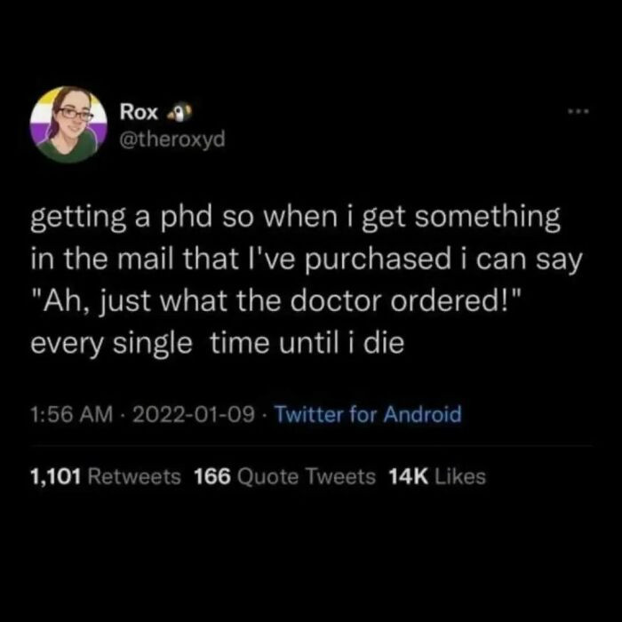 38. Just what the doctor ordered