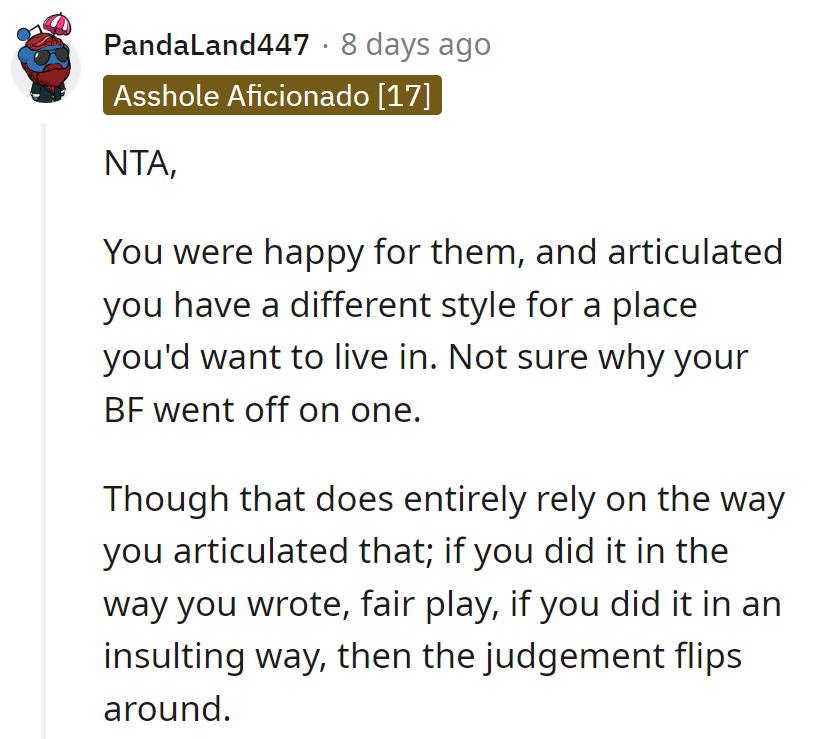 Expressing style preferences shouldn't trigger a meltdown. It's all about delivery: tasteful critique or accidental insult?