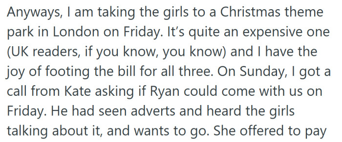 What was supposed to be a festive girls’ trip suddenly became complicated after Ryan heard about it and wanted to join.