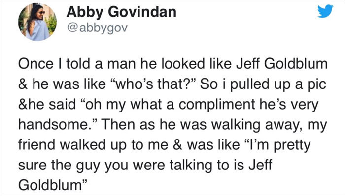 45. Jeff Goldblum Pretends Not To Know Who Jeff Goldblum Is