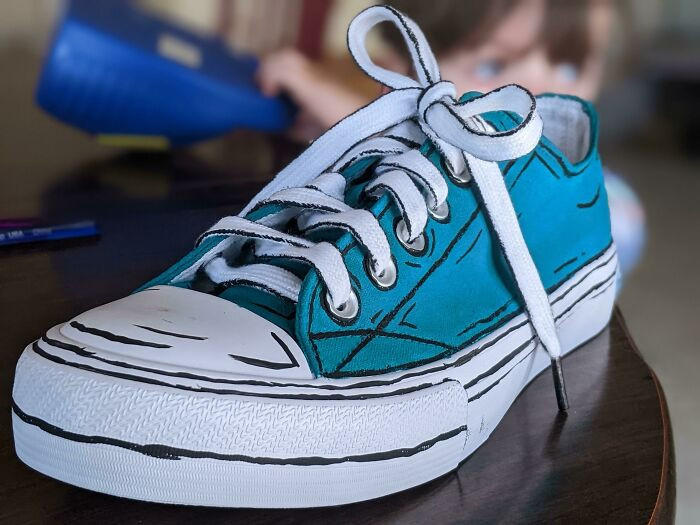 27. I Painted Comic Book Shoes This Week, And I Think I've Started An Obsession