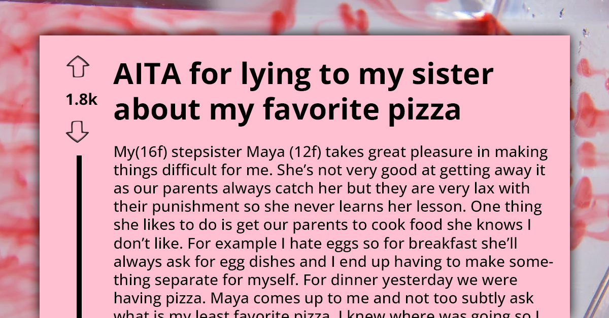 Older Sibling Punished By Parents After Retaliating Against Stepsister's Antics