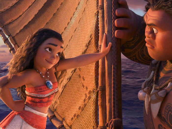 17. Moana released in 2016