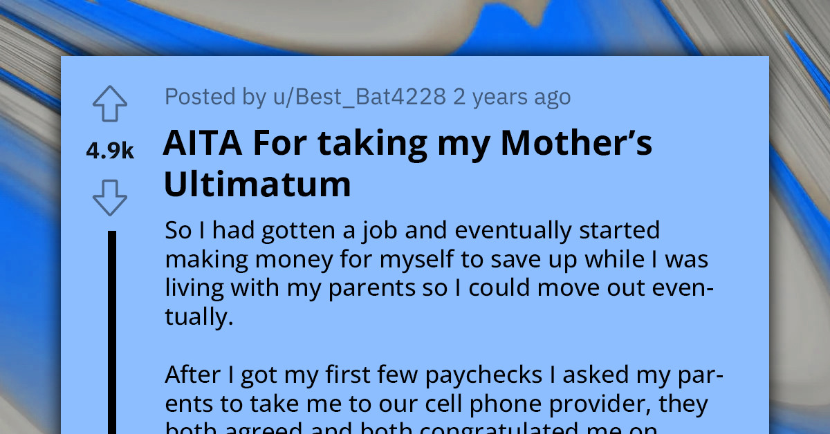 Overbearing Mom Guilts Redditor Into Submitting Large Chunk Of Earnings, Uses Them As Babysitter, Then Bashes Them For Deciding To Move Out