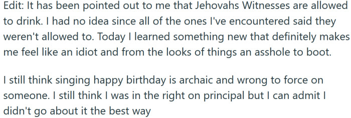 In a later edit, the OP admitted that he didn't handle the situation very well.