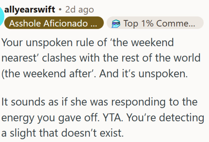 OP's imaginary rule clashed with reality and they blamed the wrong person