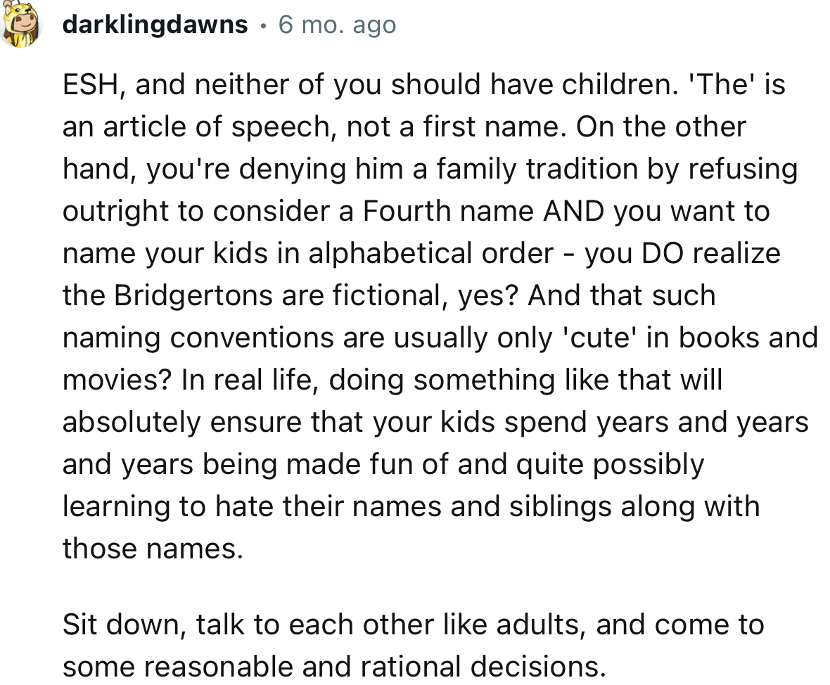 “Sit Down, Talk to Each Other Like Adults, and Come to Some Reasonable and Rational Decisions.”
