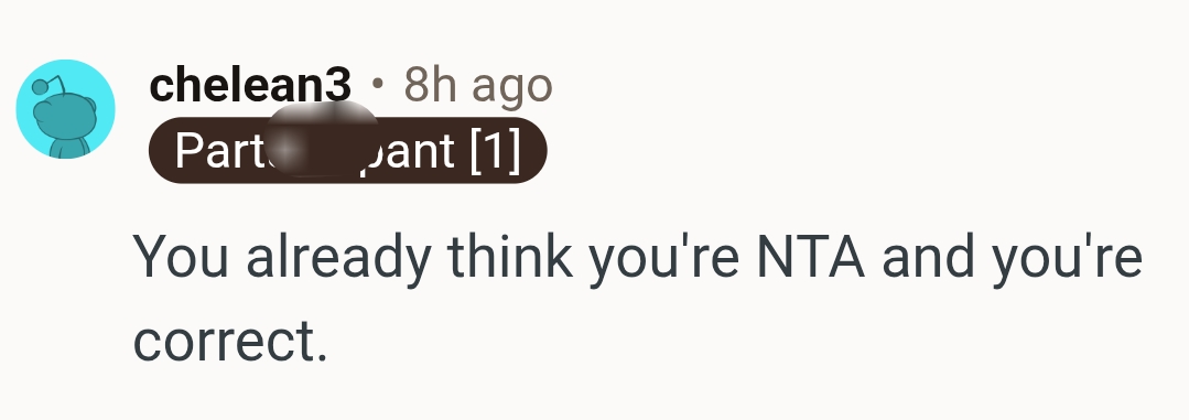 The OP is right about him not being the AH in this case