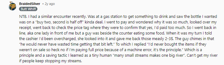 NTB, my response would have been a lot more aggressive.