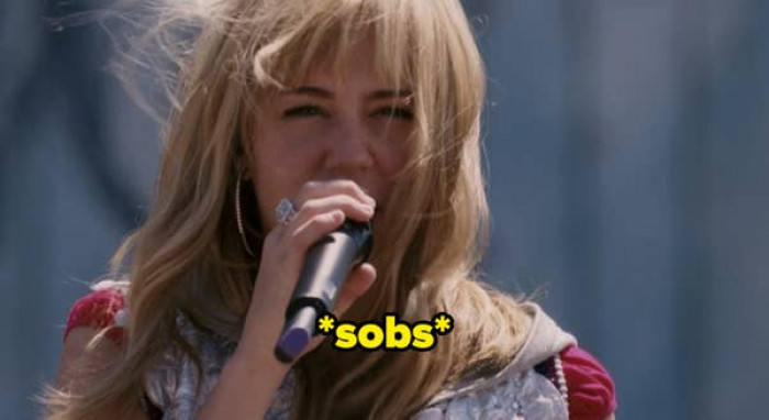 10. In Hannah Montana: The Movie, when Hannah Montana removes her wig: