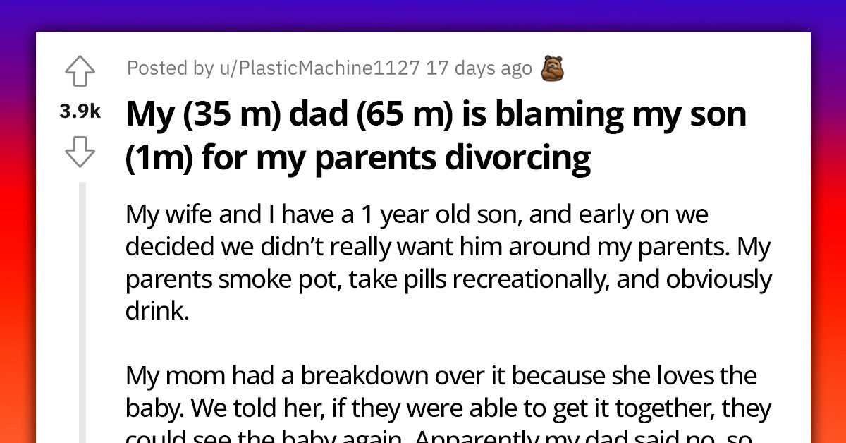 Now We've Heard It All - Grandfather Blames His 1 Y.O. Grandchild For His Divorce