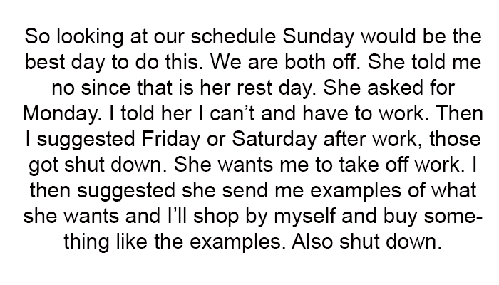 I Told Her I Can’t and Have to Work.