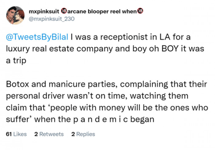 12. Working for a luxury real estate company