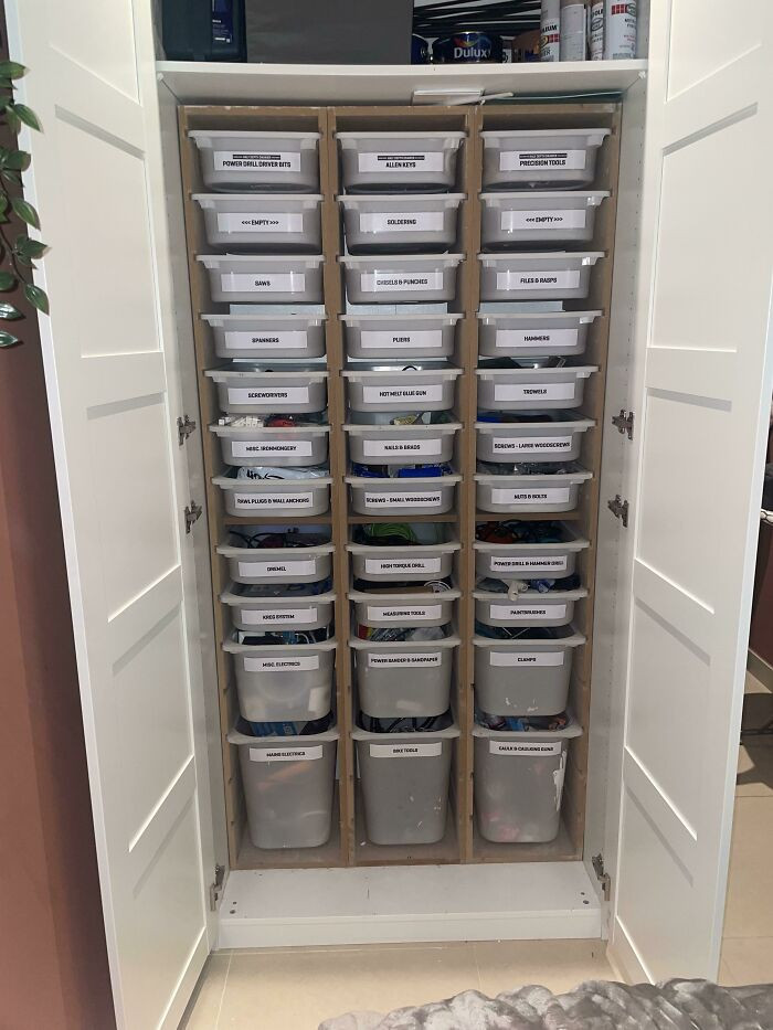 22. Want a shed in your apartment? Here's 42 units of Trofast in a single Pax wardrobe