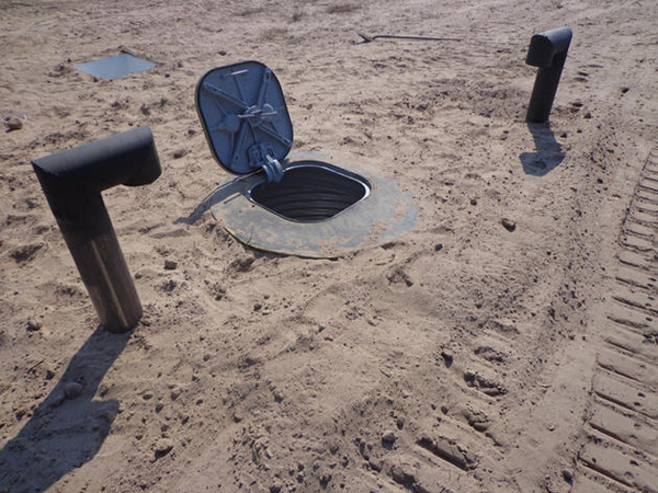 One of the escape tunnels.