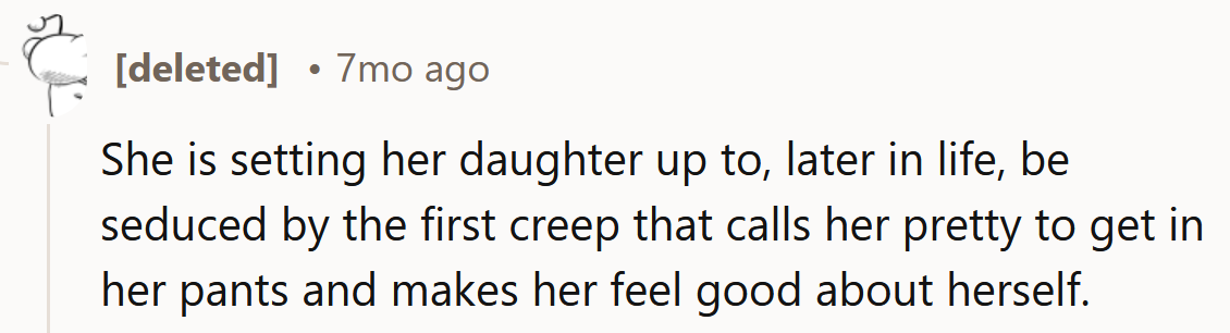 She's being set up for failure.