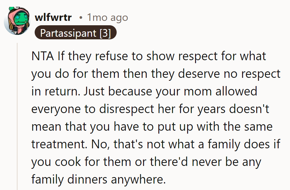 Seems like they're serving up disrespect, but he's not biting.