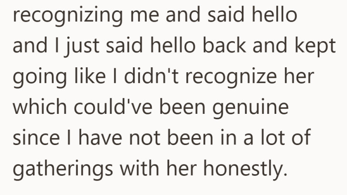 He walked past quickly, leaving the interaction feeling unfinished.