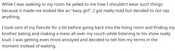 Here's what happened that prompted her to explain how the living situation would work.