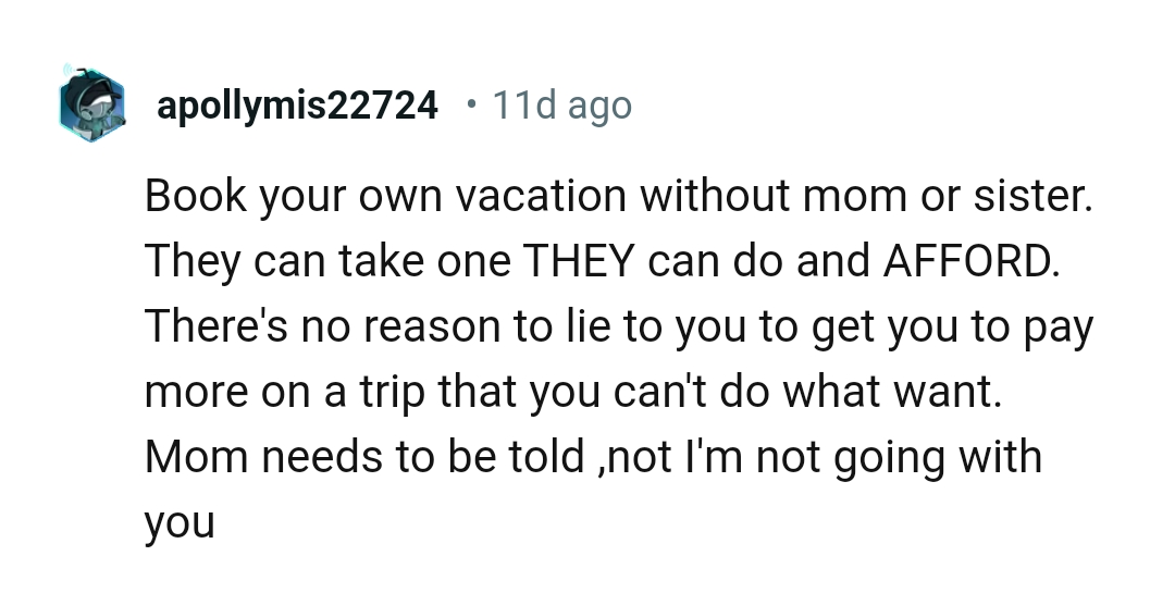 There's no reason to lie to the OP