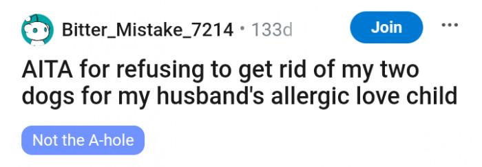 OP decided to table the matter before the Reddit community