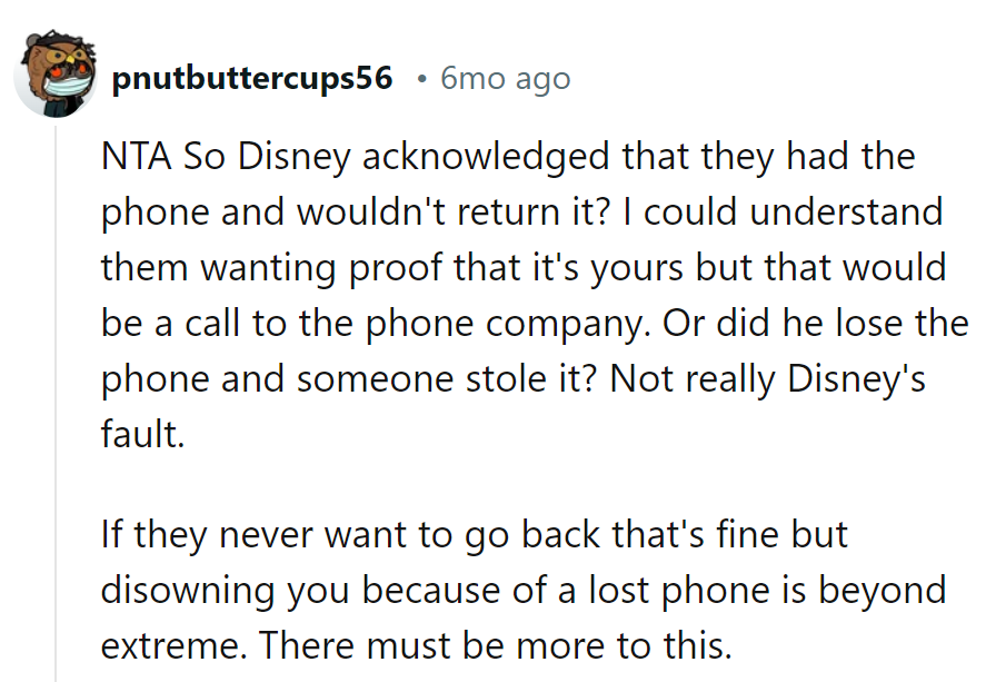 Disney's phone saga: A tale as old as time. Disowning over a lost phone? That's Goofy!