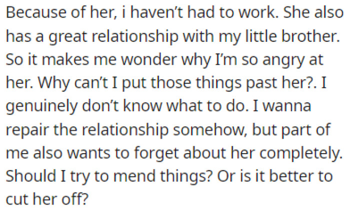 OP is stuck at a crossroads with limited options