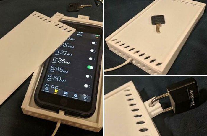 "Lockbox For My Morning Alarm. I Put The Key In My Freezer Every Night. Changed My Mornings!"