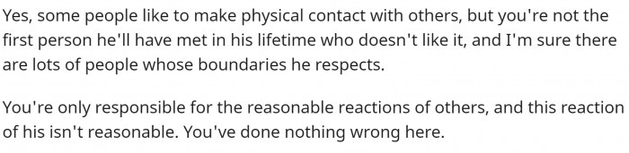 She's done nothing wrong here.