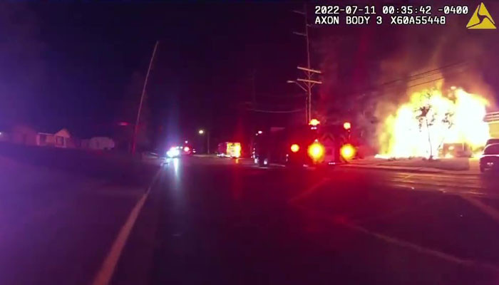 He didn't have his phone, so he wasn't able to call 911—so he took the matter into his own hands and checked if there was anybody inside the burning house. He discovered that there were actually five children inside: a one-year-old as the youngest and an eighteen-year-old as the eldest.