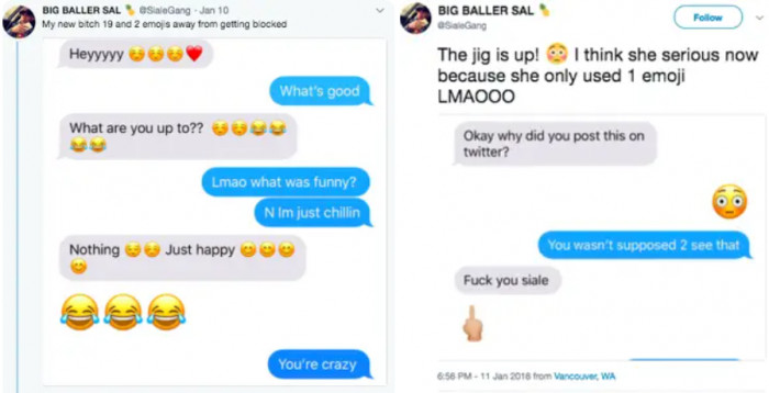 3. Well, he didn't like the emojis.