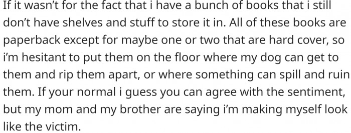 OP keeps her books in that backpack.